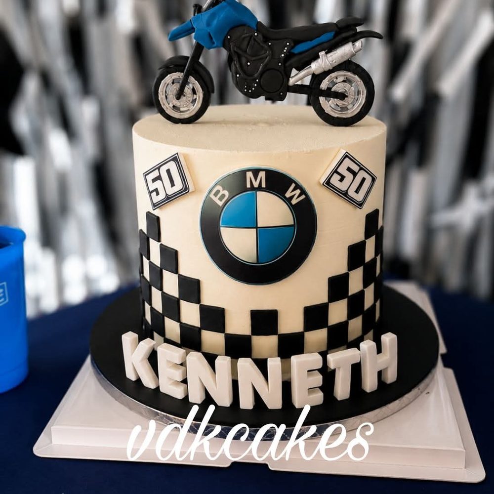 BMW Motorbike 50th by VDK Cakes